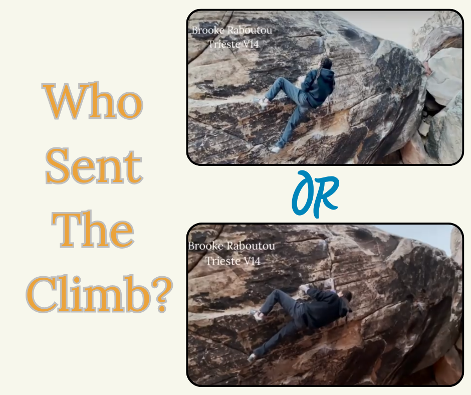 Who sent the climb
